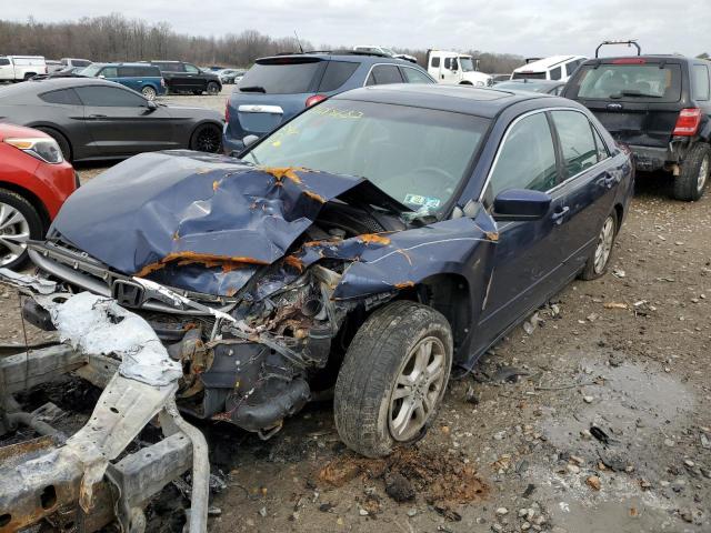 1HGCM56756A068608 - 2006 HONDA ACCORD EX BLUE photo 1