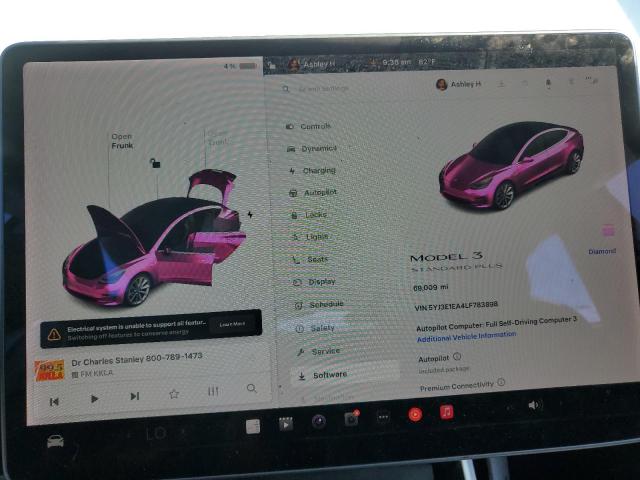 5YJ3E1EA4LF783898 - 2020 TESLA MODEL 3 WHITE photo 9