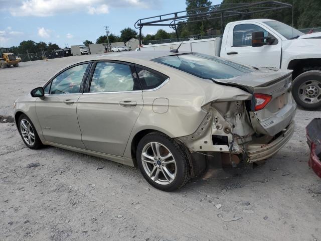 3FA6P0LU5GR154899 - 2016 FORD FUSION SE HYBRID GOLD photo 2