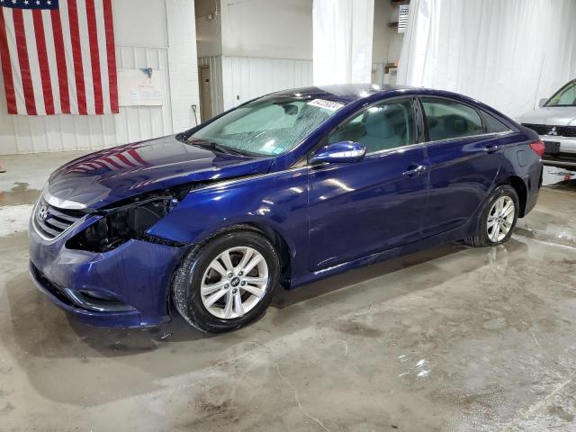 5NPEB4AC7EH863663 - 2014 HYUNDAI SONATA GLS BLUE photo 1