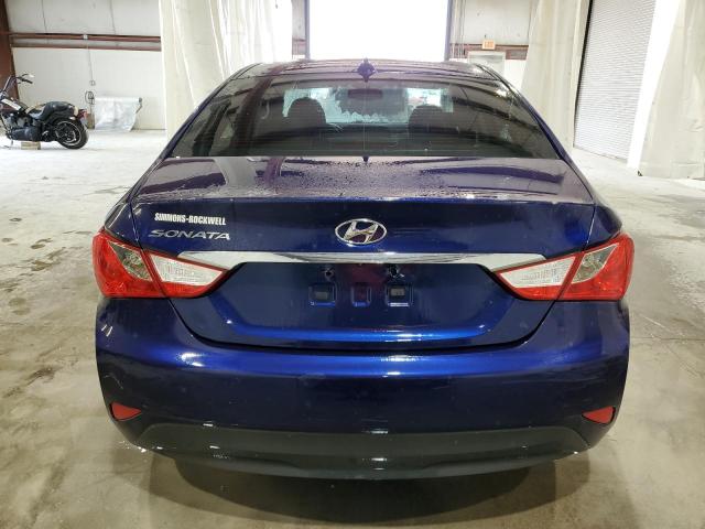 5NPEB4AC7EH863663 - 2014 HYUNDAI SONATA GLS BLUE photo 6