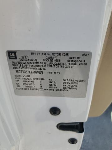 5GZEV337X7J164635 - 2007 SATURN OUTLOOK SPECIAL თეთრი ფოტო 13