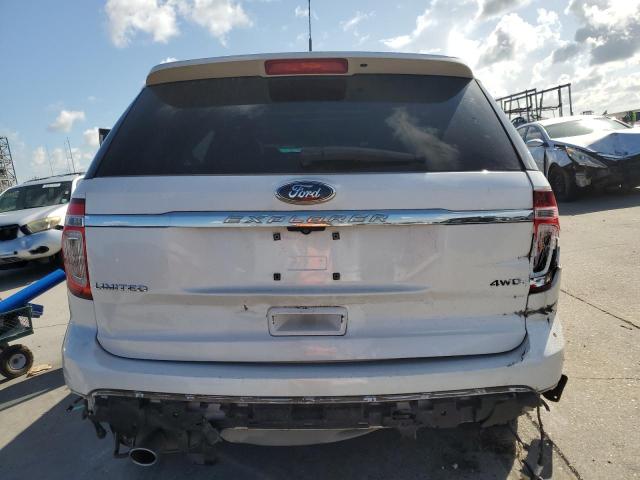 1FM5K8F83EGA86510 - 2014 FORD EXPLORER LIMITED თეთრი ფოტო 6