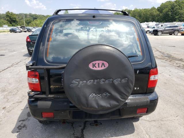 KNDJA723015699572 - 2001 KIA SPORTAGE BLACK photo 6