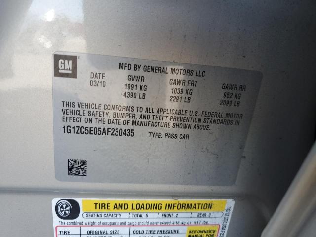 1G1ZC5E05AF230435 - 2010 CHEVROLET MALIBU 1LT 棕色 照片 10