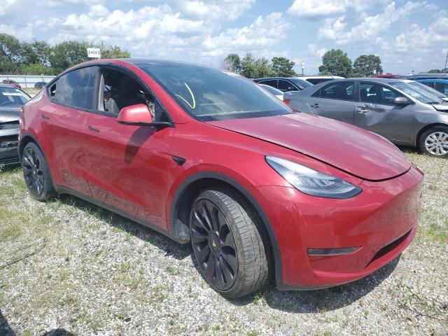 5YJYGDEE8LF037779 - 2020 TESLA MODEL Y Qırmızı foto 4