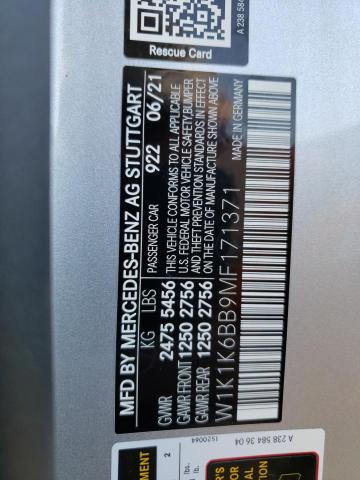 W1K1K6BB9MF171371 - 2021 MERCEDES-BENZ E AMG 53 SILVER photo 13