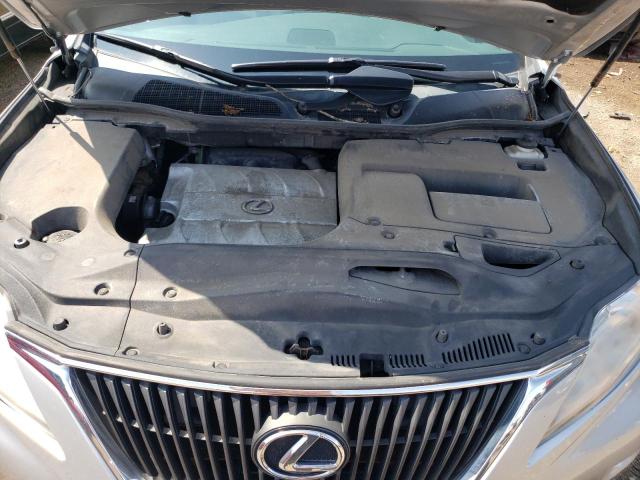 2T2ZK1BA3CC065508 - 2012 LEXUS RX 350 SILVER photo 11