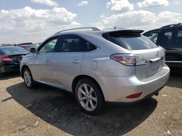 2T2ZK1BA3CC065508 - 2012 LEXUS RX 350 SILVER photo 2