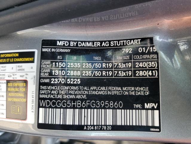 WDCGG5HB6FG395860 - 2015 MERCEDES-BENZ GLK 350 SILVER photo 13