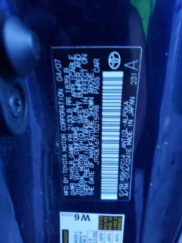 JTKDE167170215998 - 2007 TOYOTA SCION TC 蓝色 照片 12