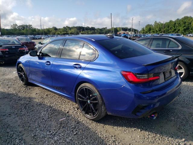 WBA5R7C56KAJ79389 - 2019 BMW 330XI BLUE photo 2