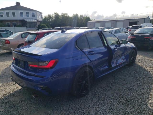 WBA5R7C56KAJ79389 - 2019 BMW 330XI BLUE photo 3