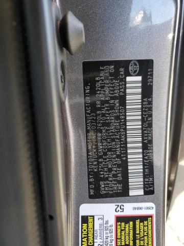 4T1T11AK6PU148507 - 2023 TOYOTA CAMRY SE NIGHT SHADE CHARCOAL photo 12