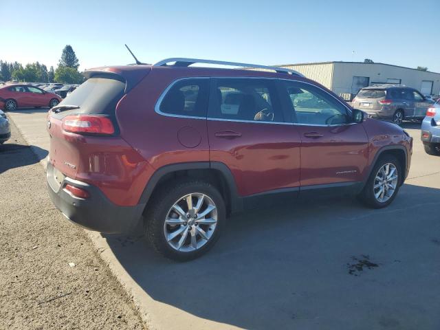 1C4PJLDB4EW134281 - 2014 JEEP CHEROKEE LIMITED RED photo 3