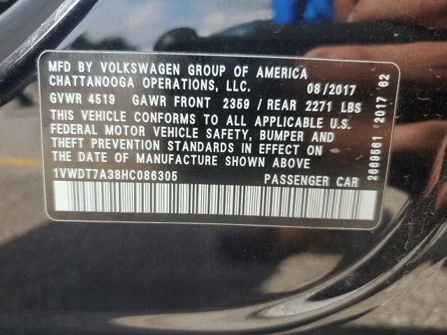 1VWDT7A38HC086305 - 2017 VOLKSWAGEN PASSAT R-LINE Qara foto 12