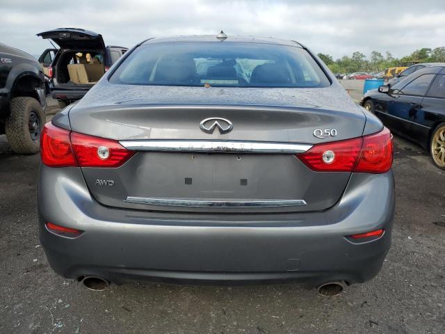 JN1BV7AR7EM695970 - 2014 INFINITI Q50 BASE GRAY photo 6