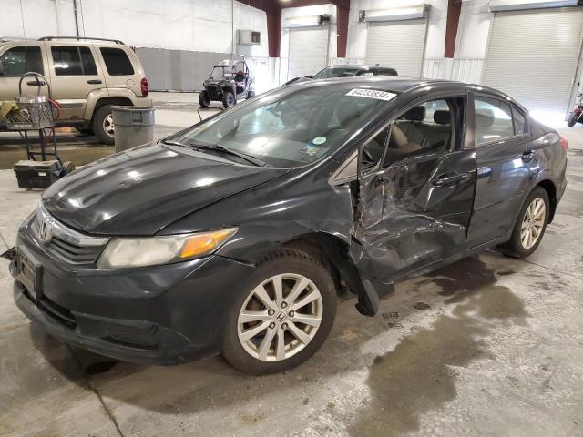 19XFB2F93CE050098 - 2012 HONDA CIVIC EXL შავი ფოტო 1