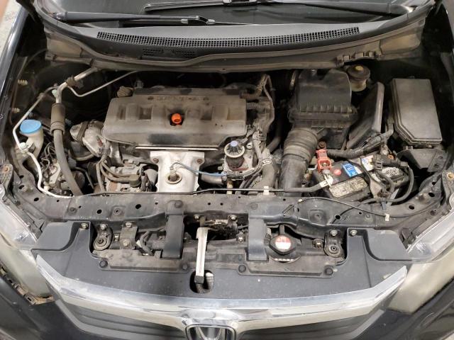 19XFB2F93CE050098 - 2012 HONDA CIVIC EXL შავი ფოტო 11
