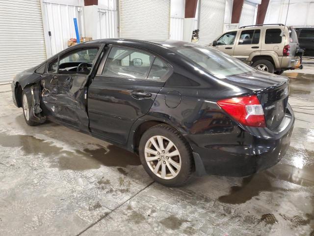 19XFB2F93CE050098 - 2012 HONDA CIVIC EXL შავი ფოტო 2