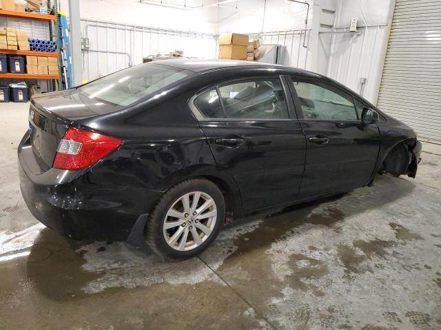 19XFB2F93CE050098 - 2012 HONDA CIVIC EXL შავი ფოტო 3
