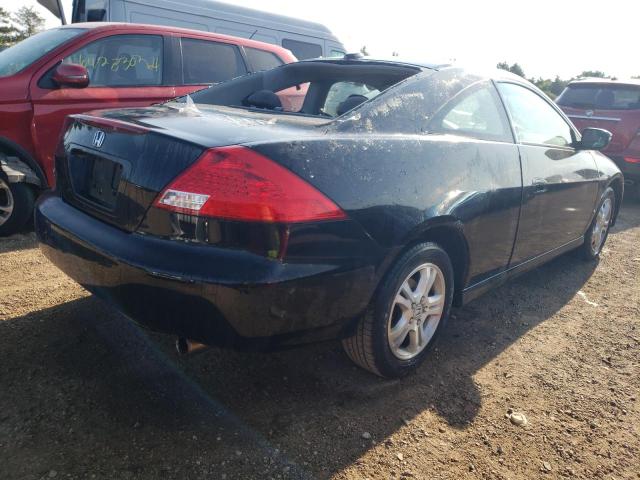 1HGCM72617A011560 - 2007 HONDA ACCORD EX BLACK photo 3