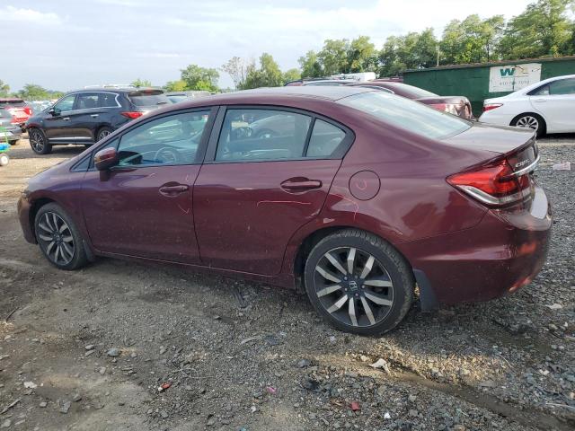 2HGFB2F99FH549868 - 2015 HONDA CIVIC EXL 勃艮第红 照片 2