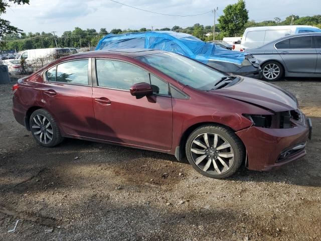 2HGFB2F99FH549868 - 2015 HONDA CIVIC EXL 勃艮第红 照片 4