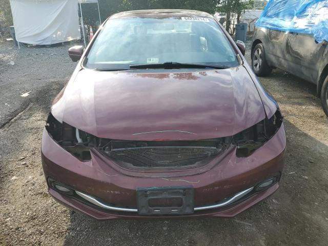 2HGFB2F99FH549868 - 2015 HONDA CIVIC EXL 勃艮第红 照片 5