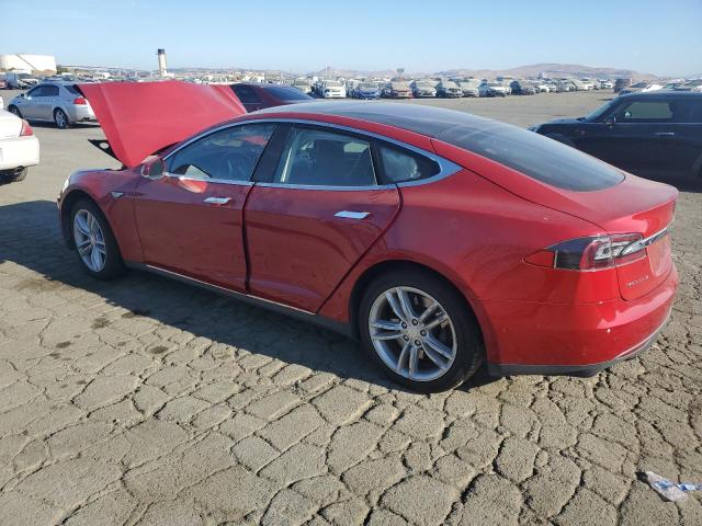 5YJSA1E14FF115191 - 2015 TESLA MODEL S წითელი ფოტო 2
