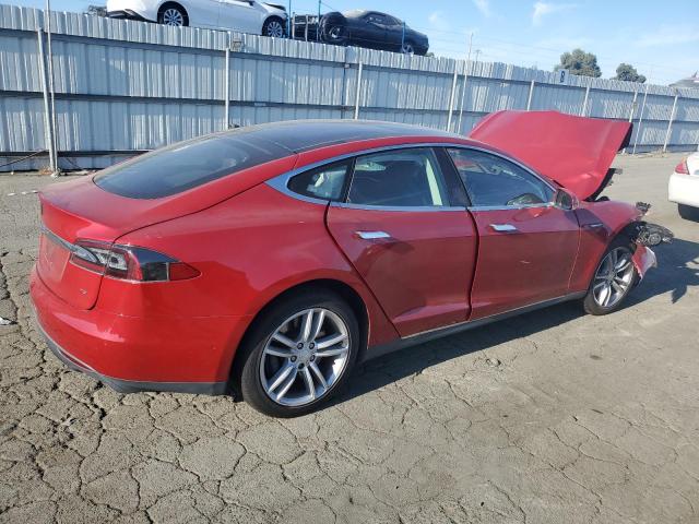 5YJSA1E14FF115191 - 2015 TESLA MODEL S წითელი ფოტო 3