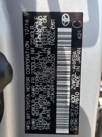 JTDKARFP0H3006020 - 2017 TOYOTA PRIUS PRIM 银色 照片 12