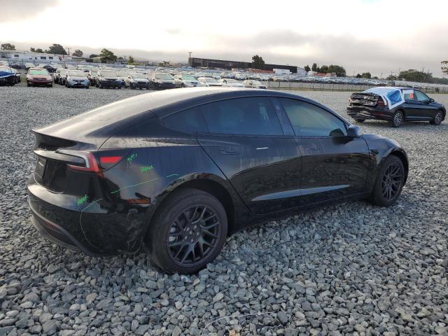 5YJ3E1EA0SF907891 - 2025 TESLA MODEL 3 BLACK photo 3