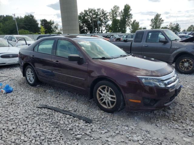 3FAHP0GA6BR207403 - 2011 FORD FUSION S BURGUNDY photo 4