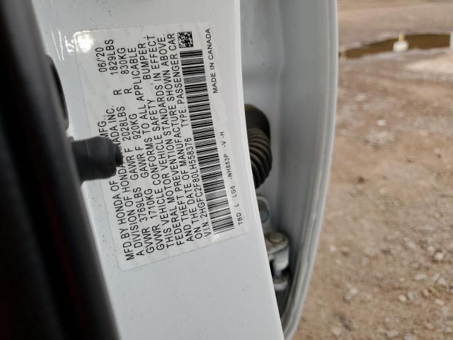 2HGFC2F80LH558376 - 2020 HONDA CIVIC SPORT Ağ foto 12