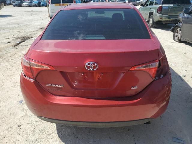 2T1BURHE5KC139907 - 2019 TOYOTA COROLLA L RED photo 6