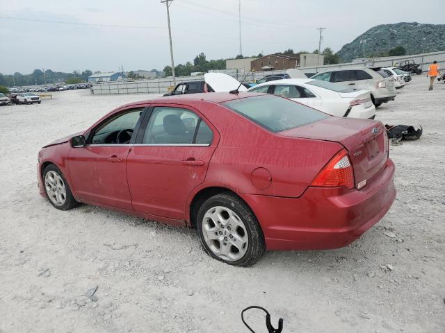 3FAHP0HA3AR295081 - 2010 FORD FUSION SE RED photo 2