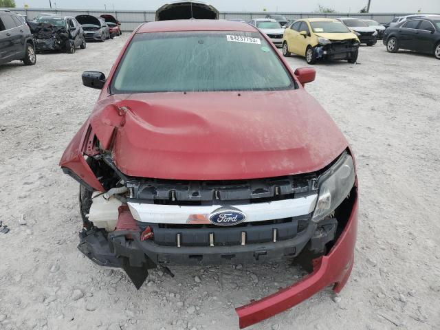 3FAHP0HA3AR295081 - 2010 FORD FUSION SE RED photo 5