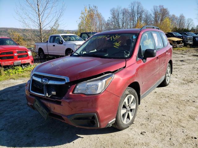 JF2SJABC5JH569935 - 2018 SUBARU FORESTER 2.5I BURGUNDY photo 2