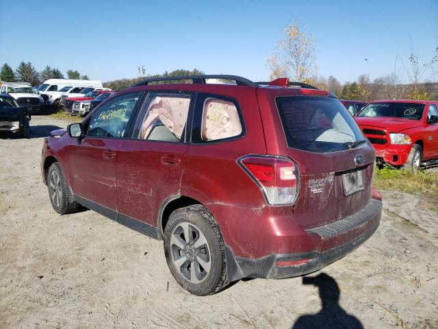 JF2SJABC5JH569935 - 2018 SUBARU FORESTER 2.5I BURGUNDY photo 3