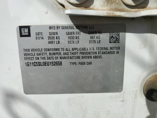 1G11C5SL0EU152658 - 2014 CHEVROLET MALIBU 1LT 白色 照片 12