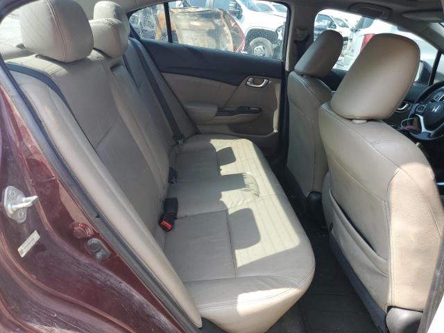 19XFB2F90DE250888 - 2013 HONDA CIVIC EXL 栗色 照片 10