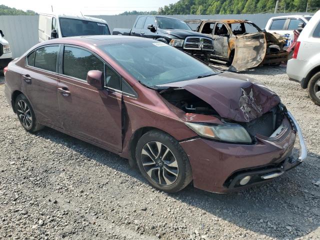 19XFB2F90DE250888 - 2013 HONDA CIVIC EXL 栗色 照片 4