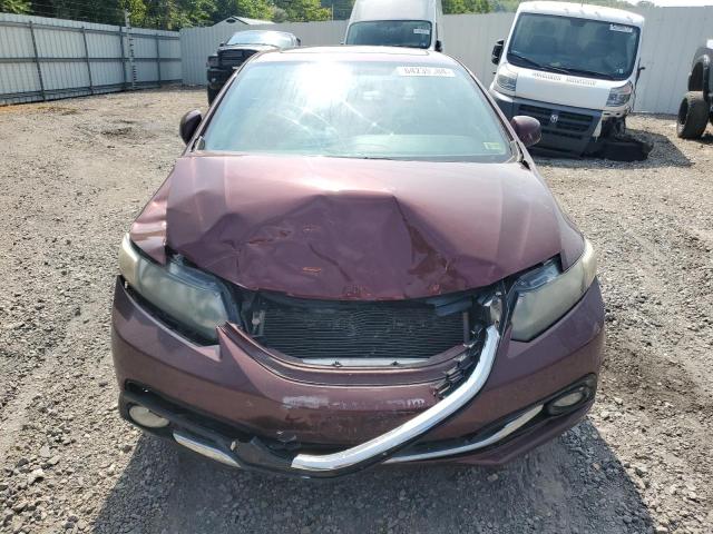 19XFB2F90DE250888 - 2013 HONDA CIVIC EXL 栗色 照片 5