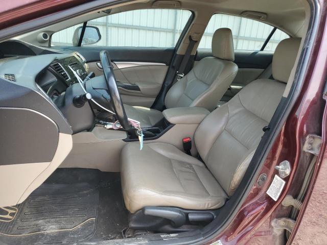 19XFB2F90DE250888 - 2013 HONDA CIVIC EXL 栗色 照片 7