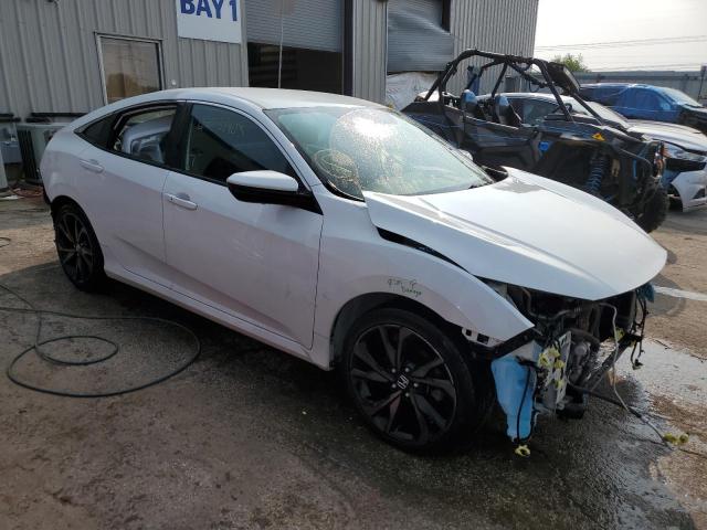 2HGFC2F80KH506275 - 2019 HONDA CIVIC SPORT WHITE photo 4