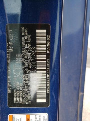 JF1ZNAA12D1722498 - 2013 TOYOTA SCION FR-S 蓝色 照片 12