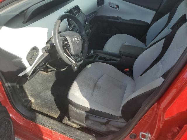 JTDKAMFU4N3190236 - 2022 TOYOTA PRIUS NIGHT SHADE RED photo 7