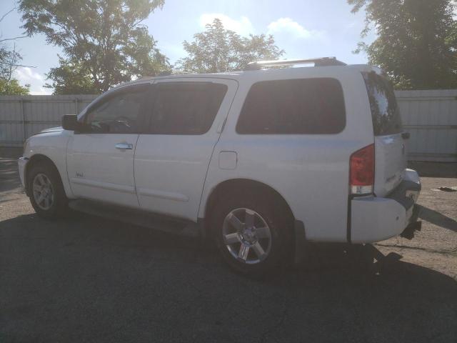 5N1BA08C77N701311 - 2007 NISSAN ARMADA SE WHITE photo 2