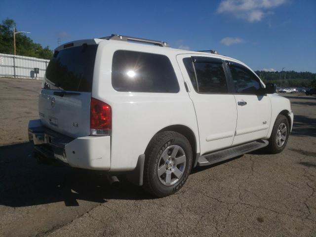 5N1BA08C77N701311 - 2007 NISSAN ARMADA SE WHITE photo 3